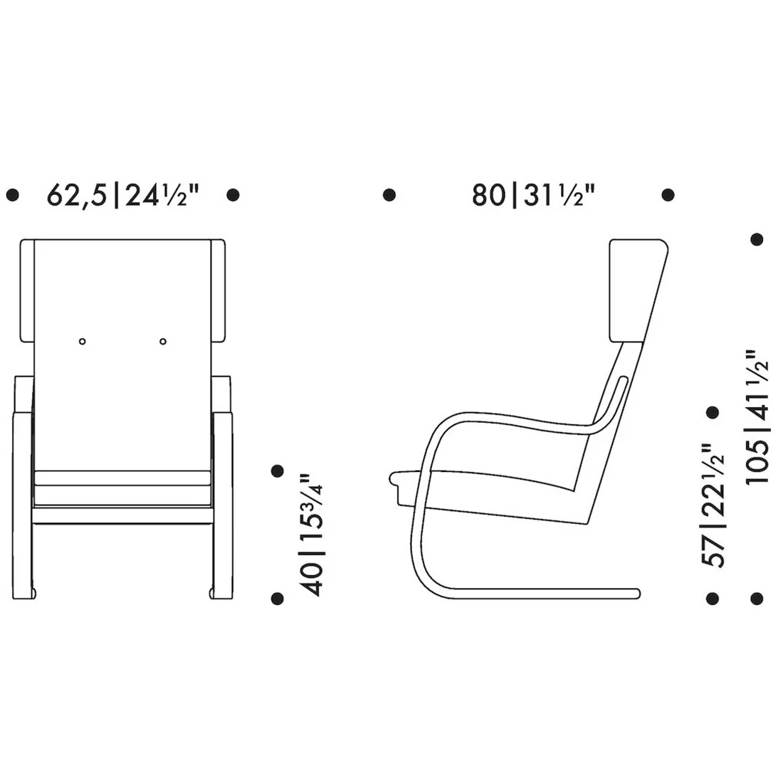 Artek Alvar Aalto 401 Chair - Your Own Materials - Image 2