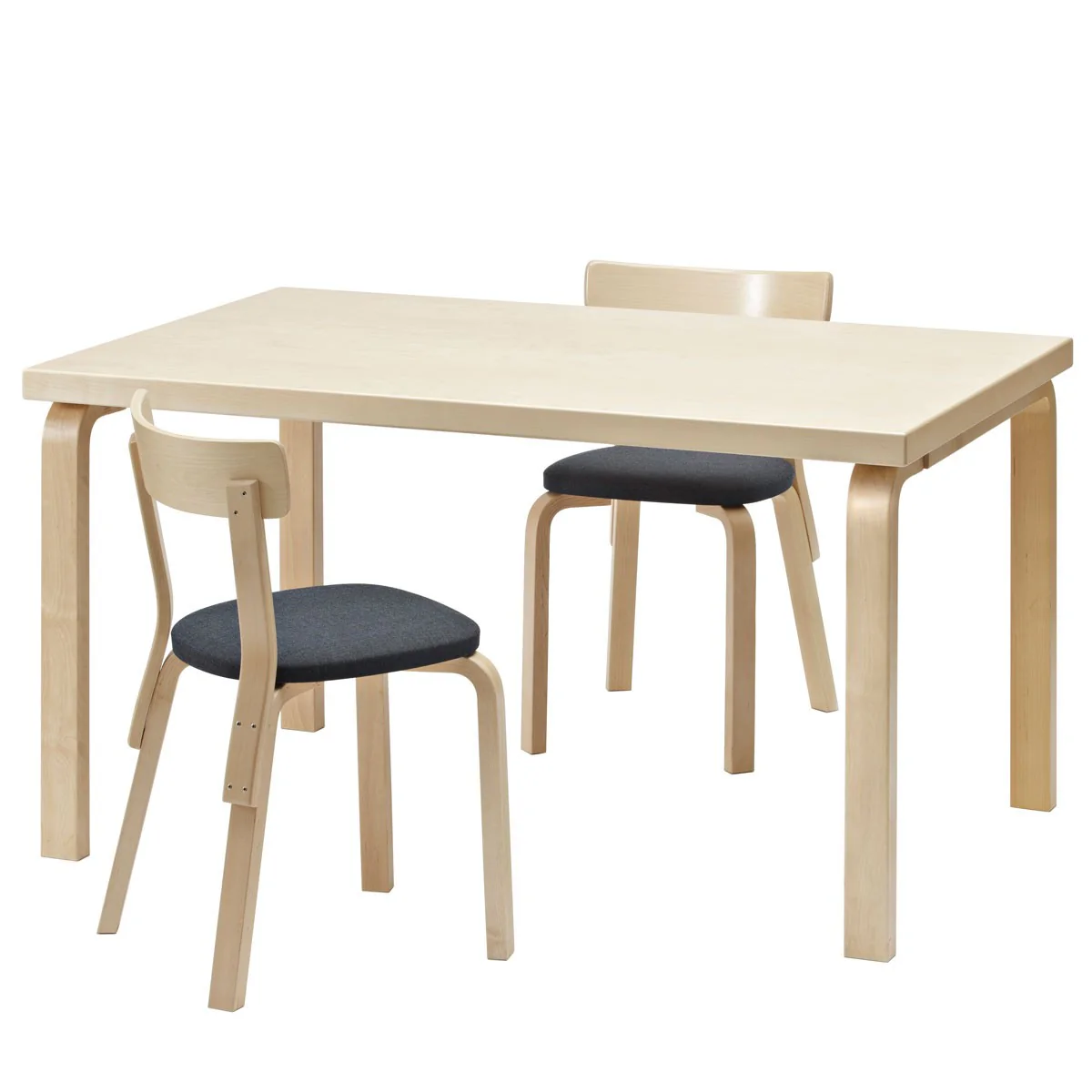 Artek Alvar Aalto Chair 69 - Upholstered Seat - Image 4