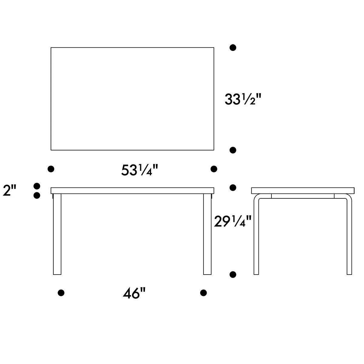 Artek Alvar Aalto 82B Table - Image 3