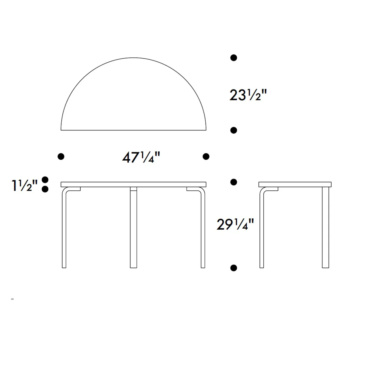 Artek Alvar Aalto 95 Table - Image 3
