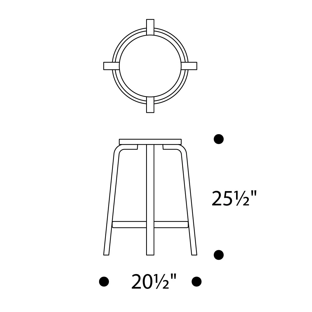 Artek Alvar Aalto Counter Stool 64 - 25-1/2" H - Image 3