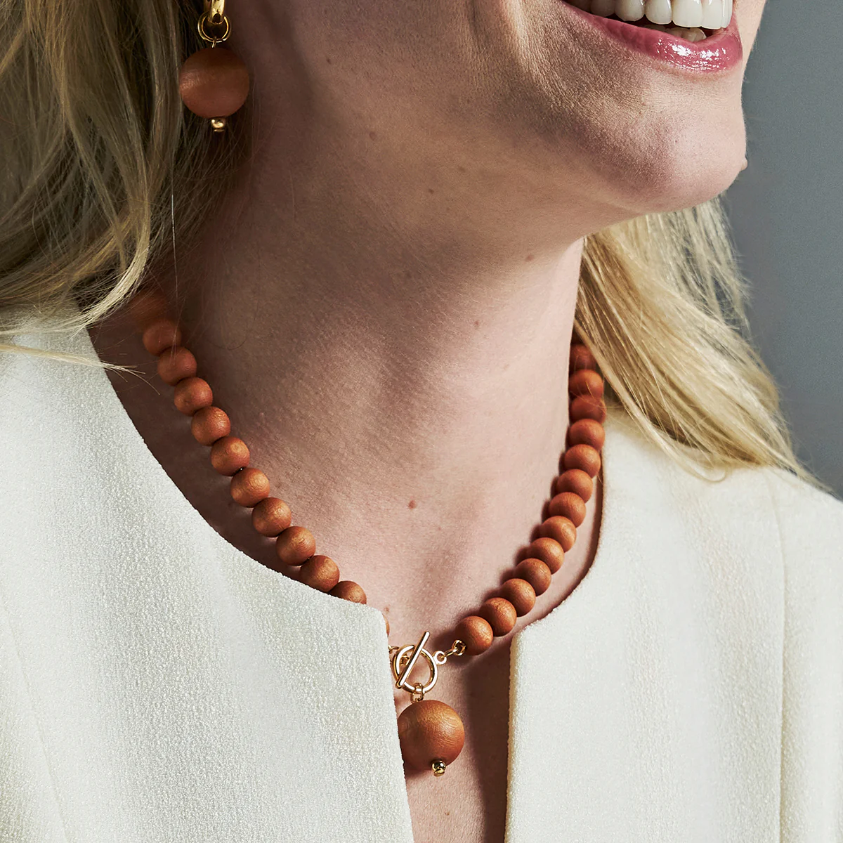 aarikka Valma Cinnamon / Gold Necklace - Image 2