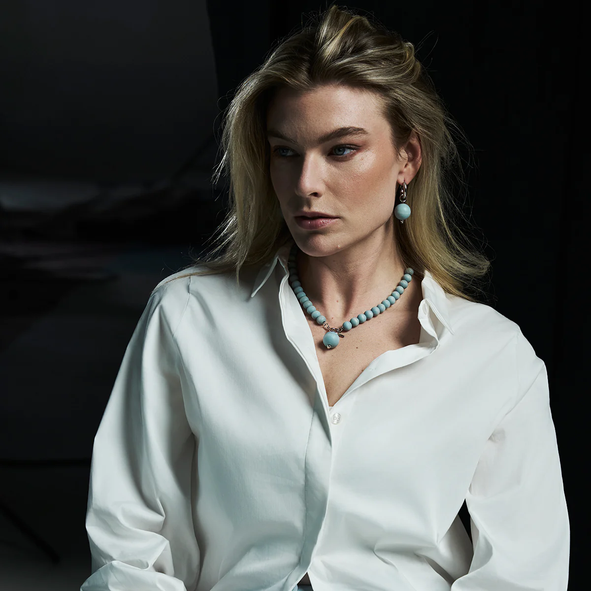 aarikka Valma Light Blue Necklace - Image 3