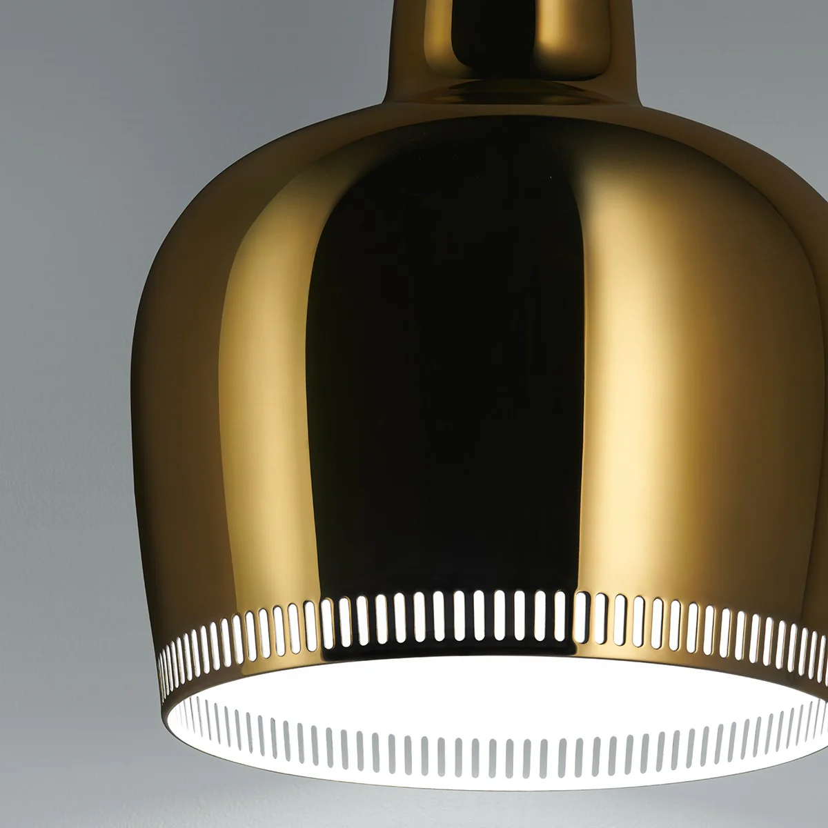 Artek Alvar Aalto A330S "Golden Bell" Ceiling Lamp - Brass Plated Steel - Image 6