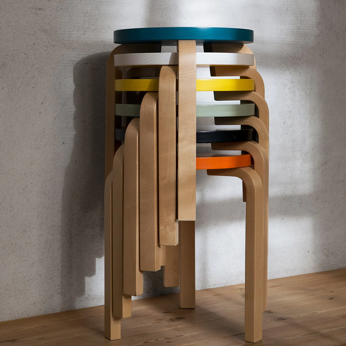 Artek Alvar Aalto Anniversary Stool 60 - Three Legged Stool - Black - Image 5