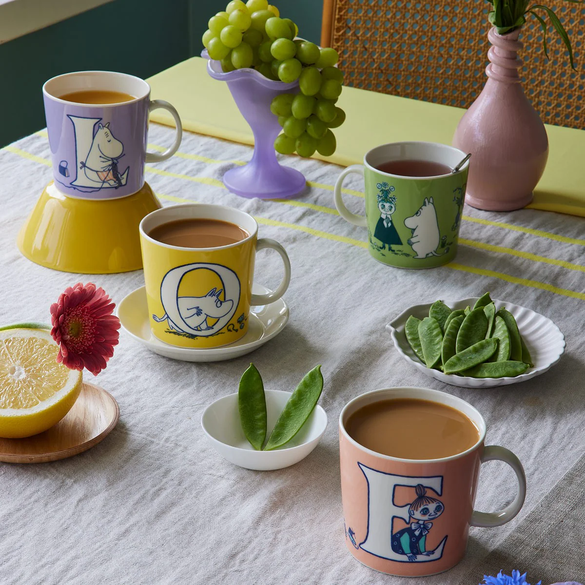 Arabia Moomin ABC Multicolor Mug Set/4 - LOVE - Image 6