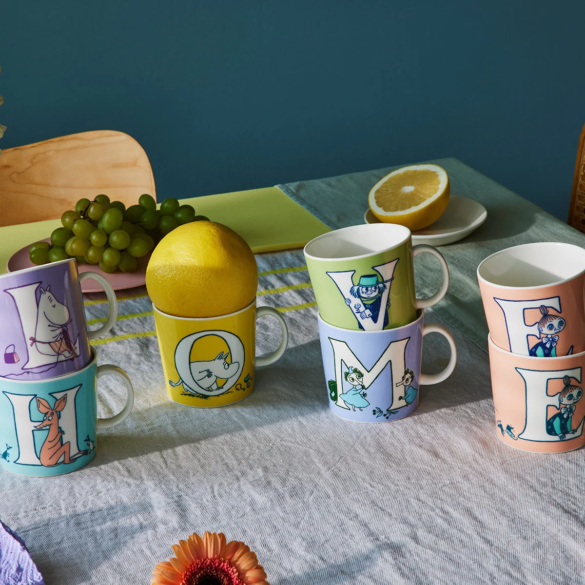 Arabia Moomin ABC Multicolor Mug Set/4 - HOME - Image 5