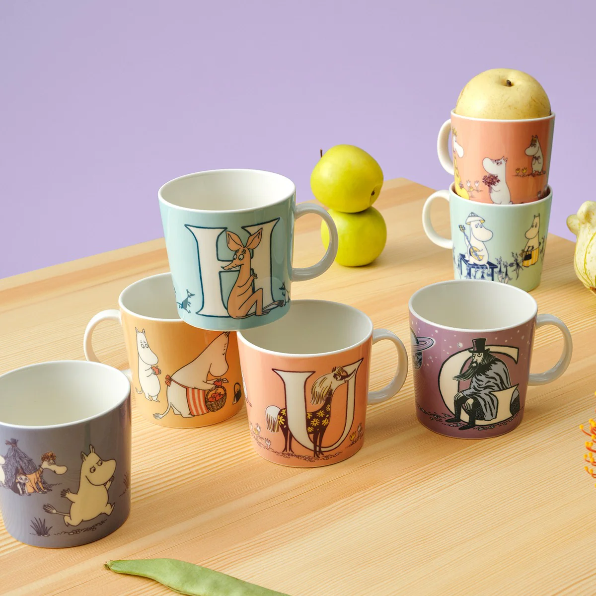 Arabia Moomin ABC Salmon Pink Mug - U - Image 2