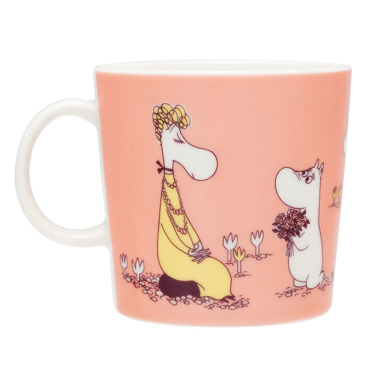 Arabia Moomin ABC Salmon Pink Mug - U - Image 3