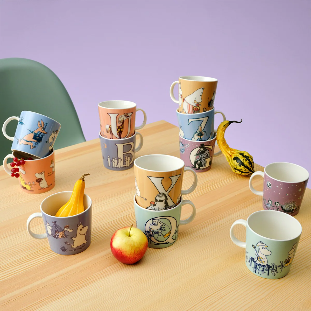 Arabia Moomin ABC Light Blue Mug - Z - Image 2