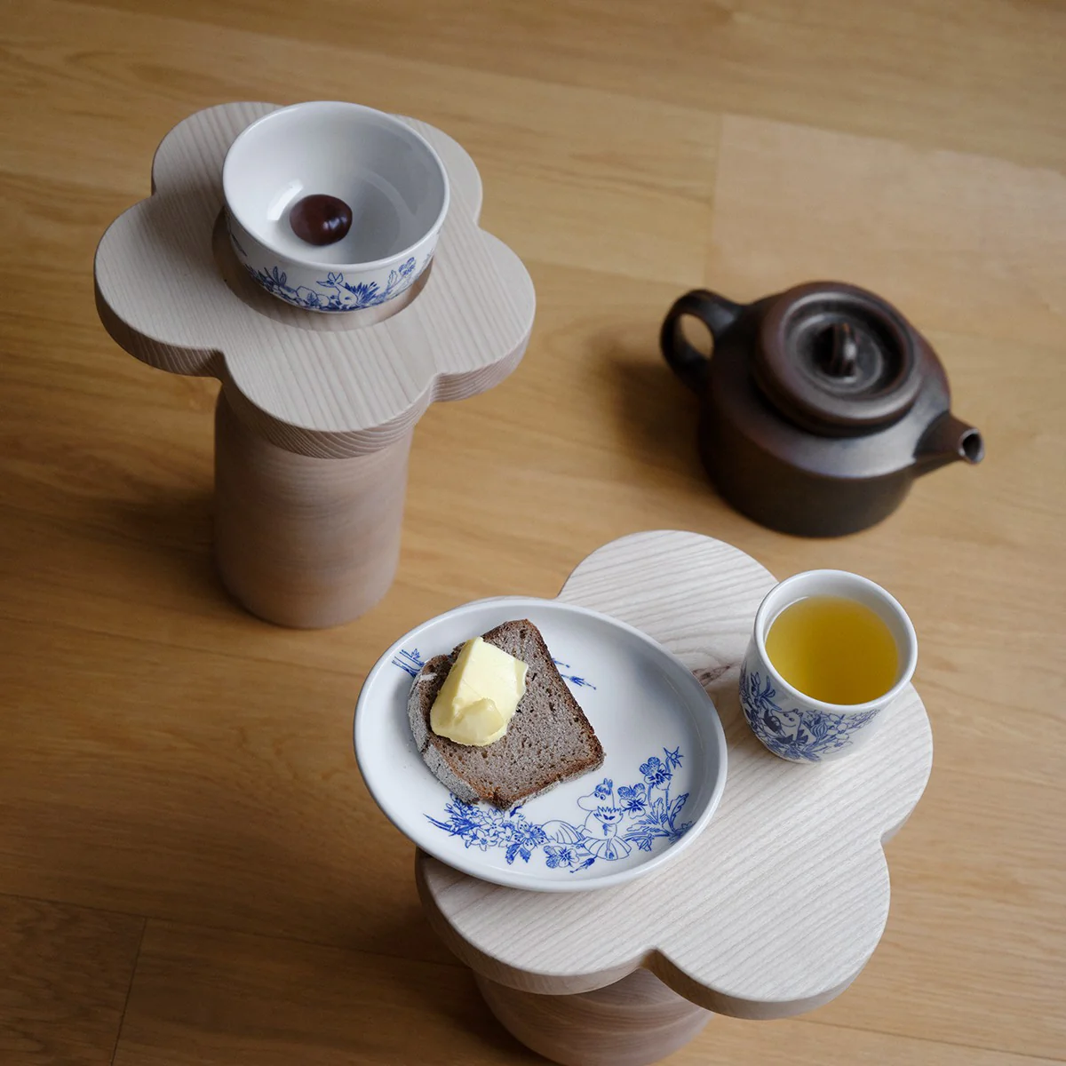 Arabia Moomin Haru White / Blue Small Bowl - Image 4