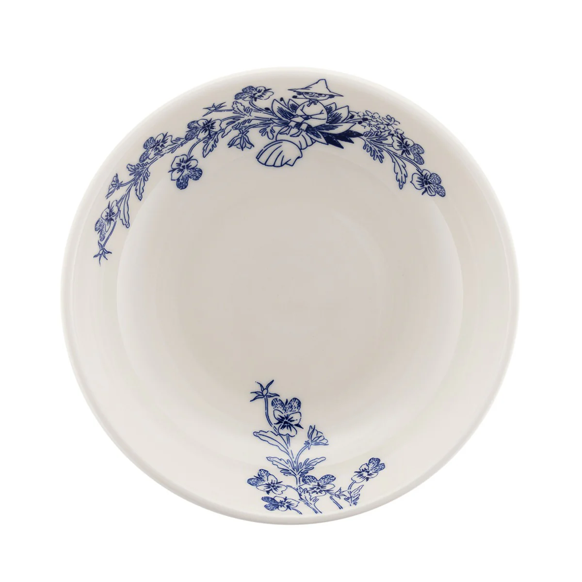 Arabia Moomin Haru White / Blue Pasta Bowl - Image 3