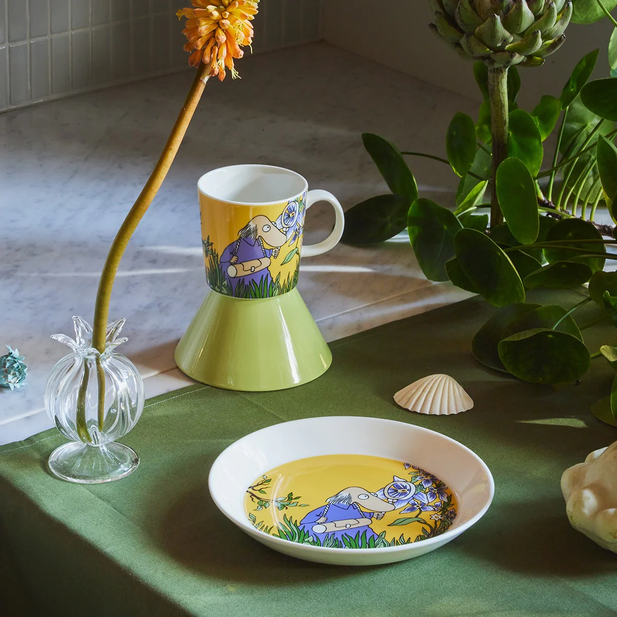 Arabia Moomin Hemulen Yellow Plate - Image 2