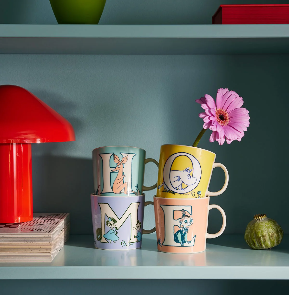 Arabia Moomin ABC Light Blue Mug - H - Image 4