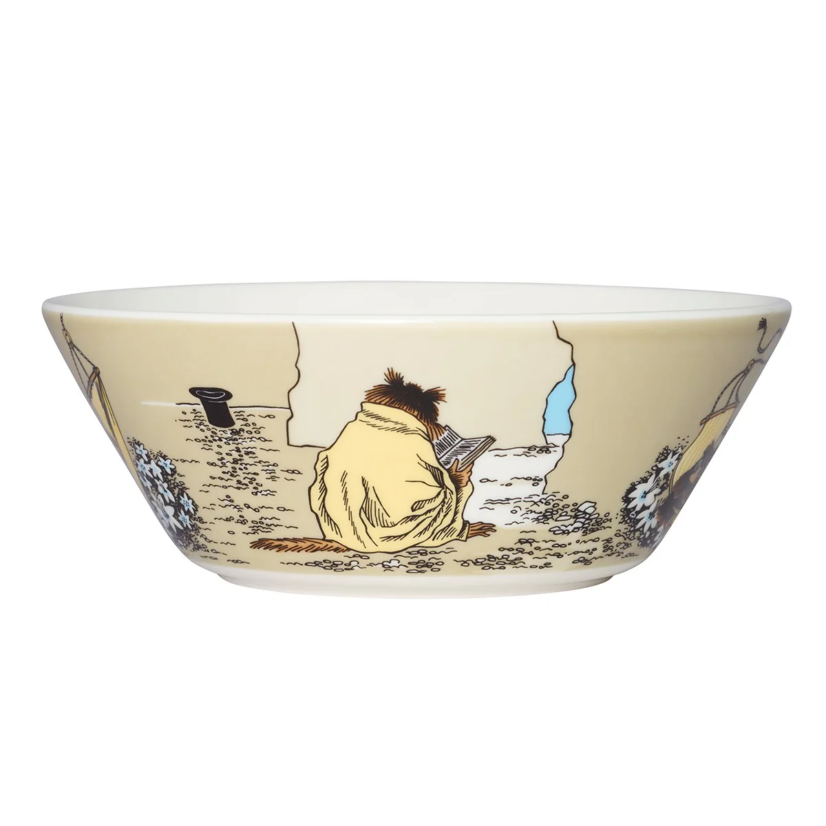 Arabia Moomin Muskrat Beige Bowl - Image 3