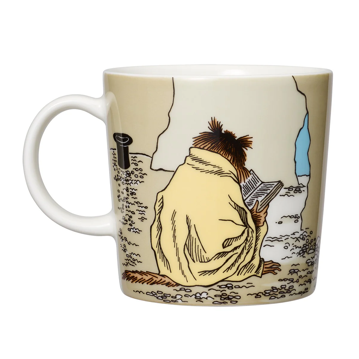 Arabia Moomin Muskrat Beige Mug - Image 3