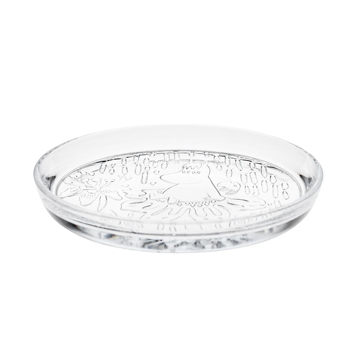 Arabia Moomin Mystical Forest Clear Glass Snack Plate - Image 3