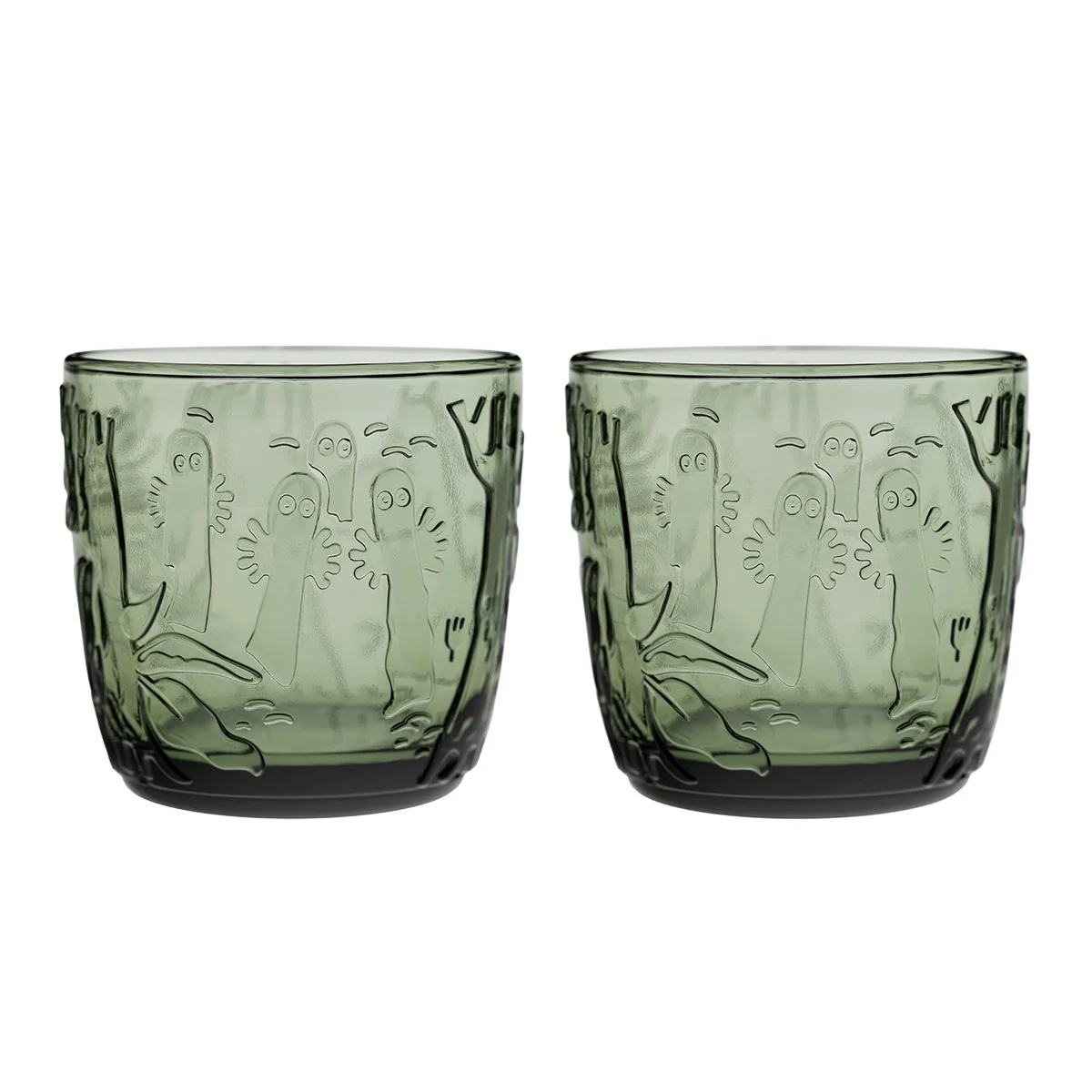 Arabia Moomin Mystical Forest Pine Green 2pc Tumblers - 9-1/2 oz - Image 3