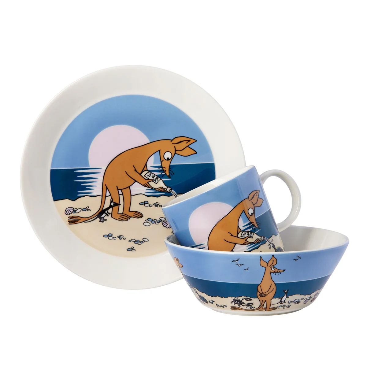 Arabia Moomin Sniff Blue Bowl - Image 4