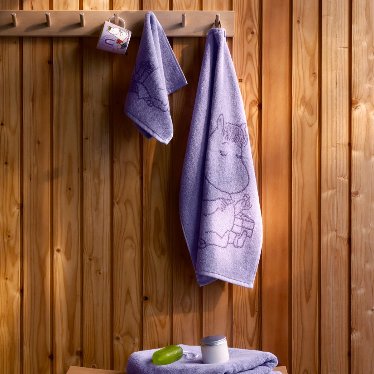 Arabia Moomin Snorkmaiden Purple Guest Towel - Image 2