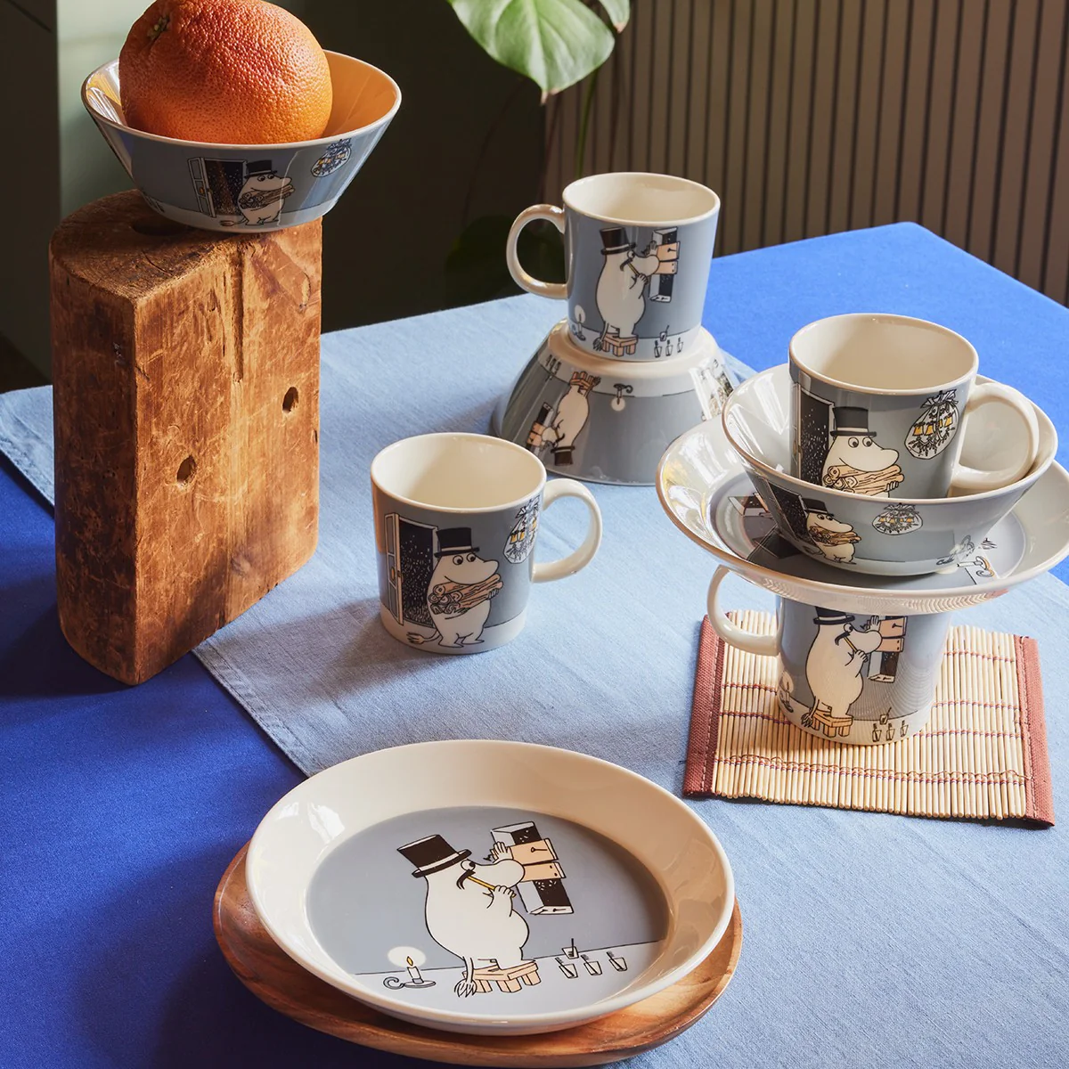 Arabia Moomin Moominpappa Grey Plate - Image 2