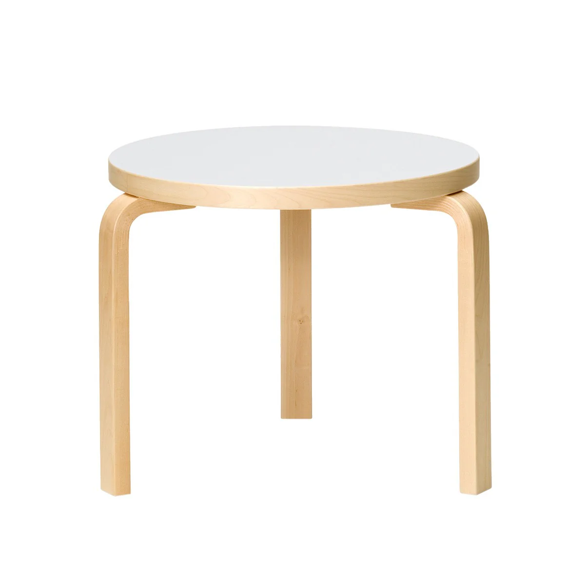 Artek Alvar Aalto 90D - 3 Leg Round Table - Image 3