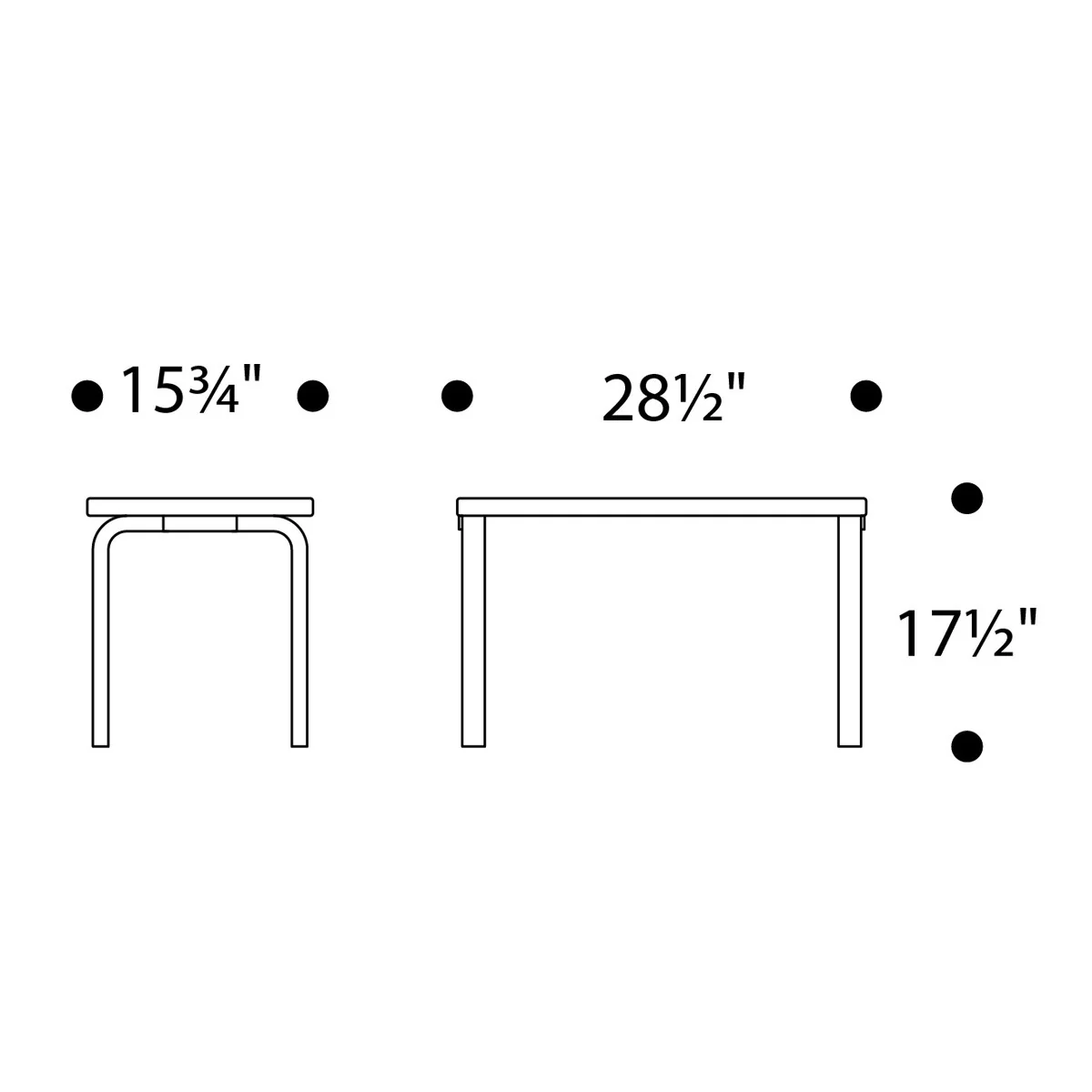 Artek Alvar Aalto Bench 153B - Solid Top - Image 3
