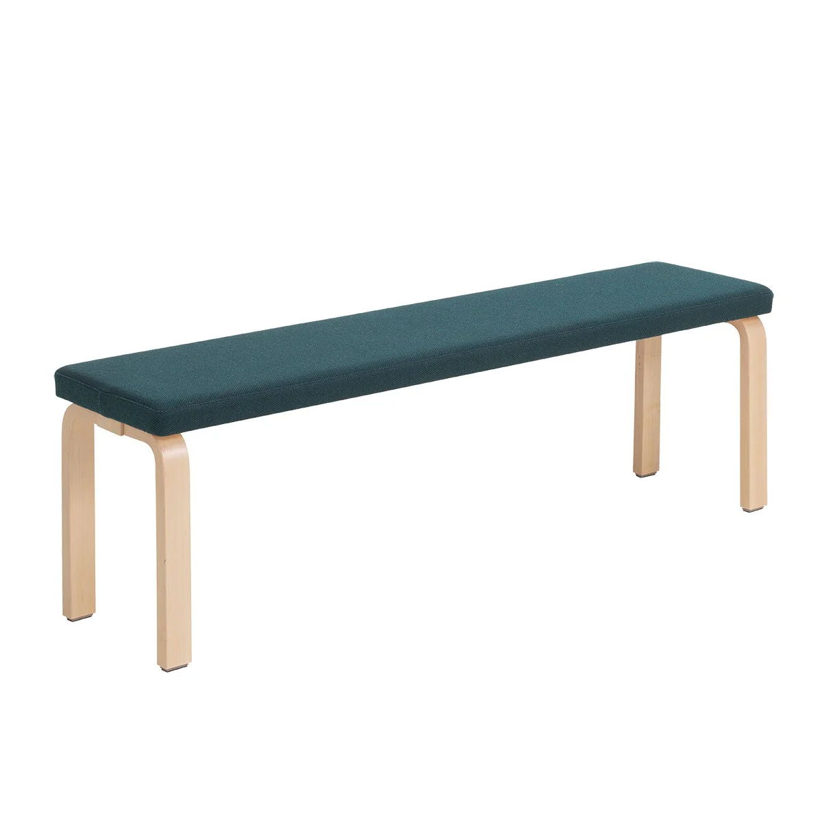 Artek Alvar Aalto Bench 168B - Upholstered Seat w/ Birch Legs - Image 3