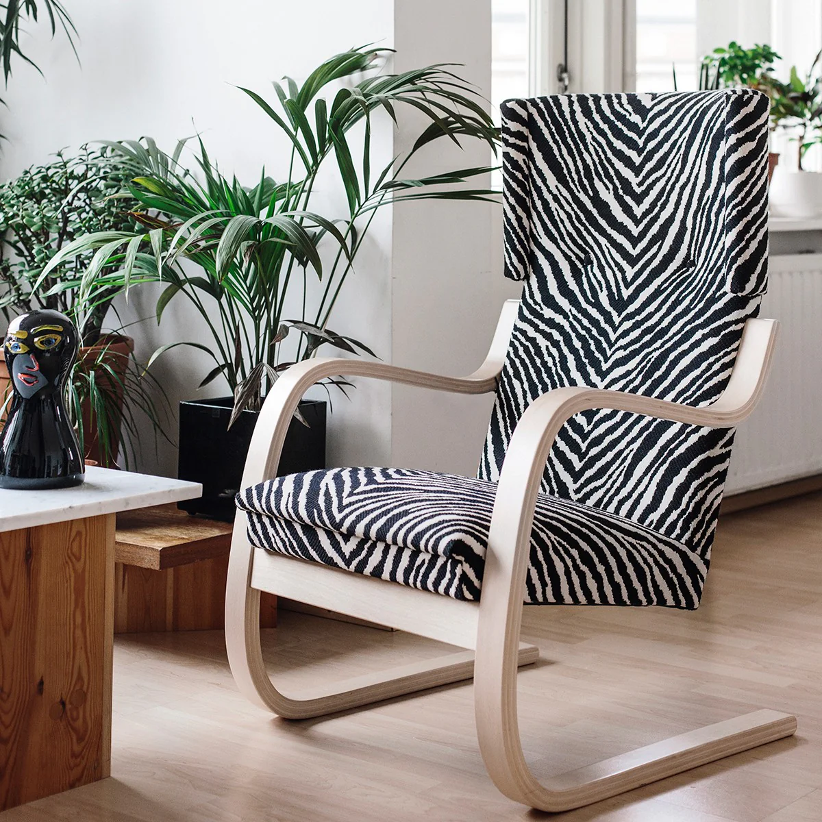 Artek Alvar Aalto Birch 401 Chair - Upholstered - Image 2