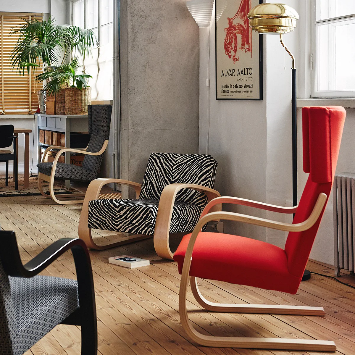 Artek Alvar Aalto Birch 401 Chair - Upholstered - Image 6