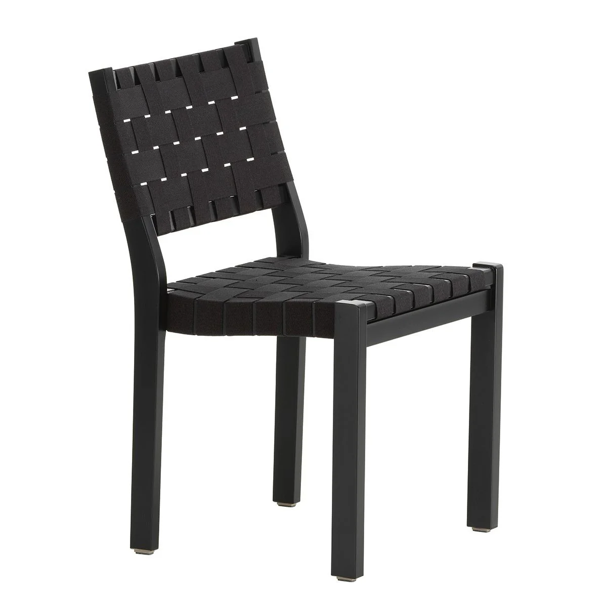 Artek Alvar Aalto 611 Chair - Black Lacquered