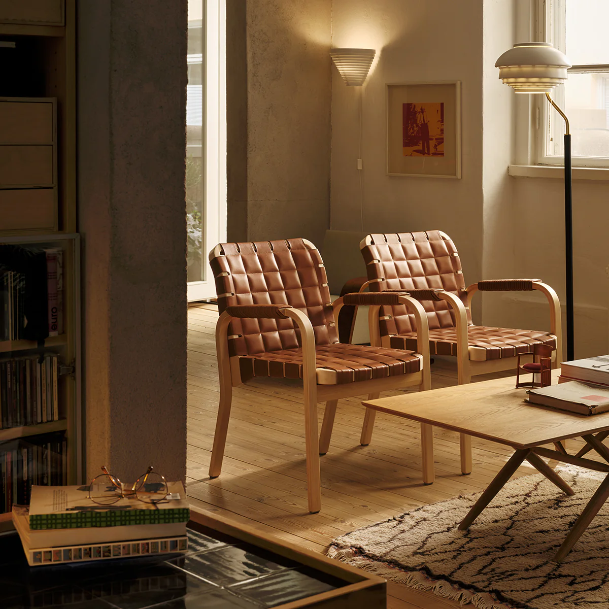 Artek Alvar Aalto Armchair 45 - Quilted Leather Upholstery - Image 10