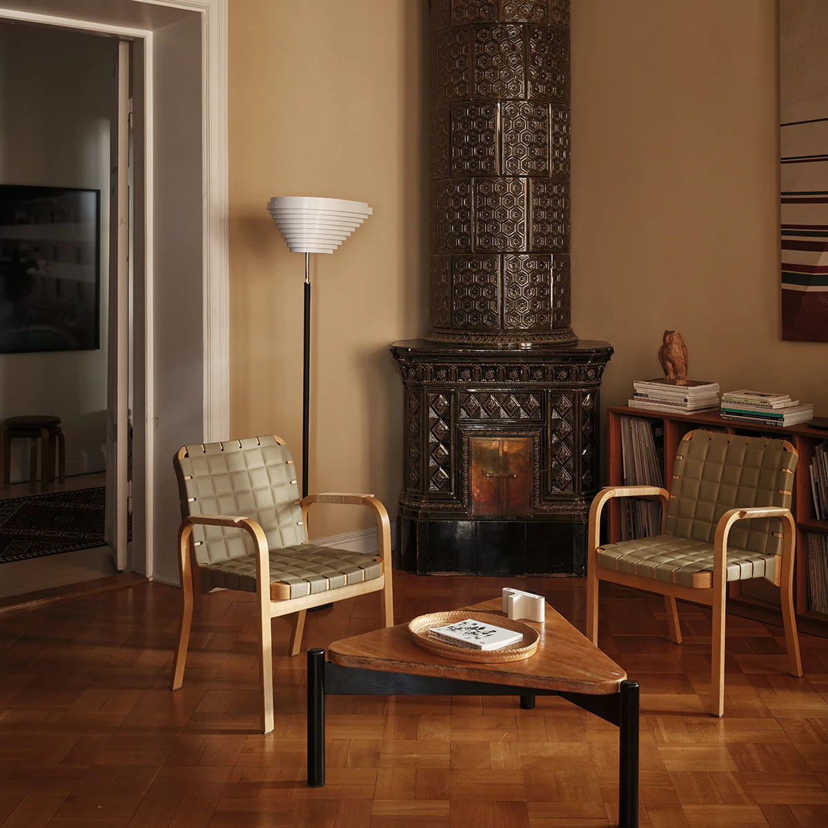Artek Alvar Aalto Armchair 45 - Quilted Leather Upholstery - Image 11
