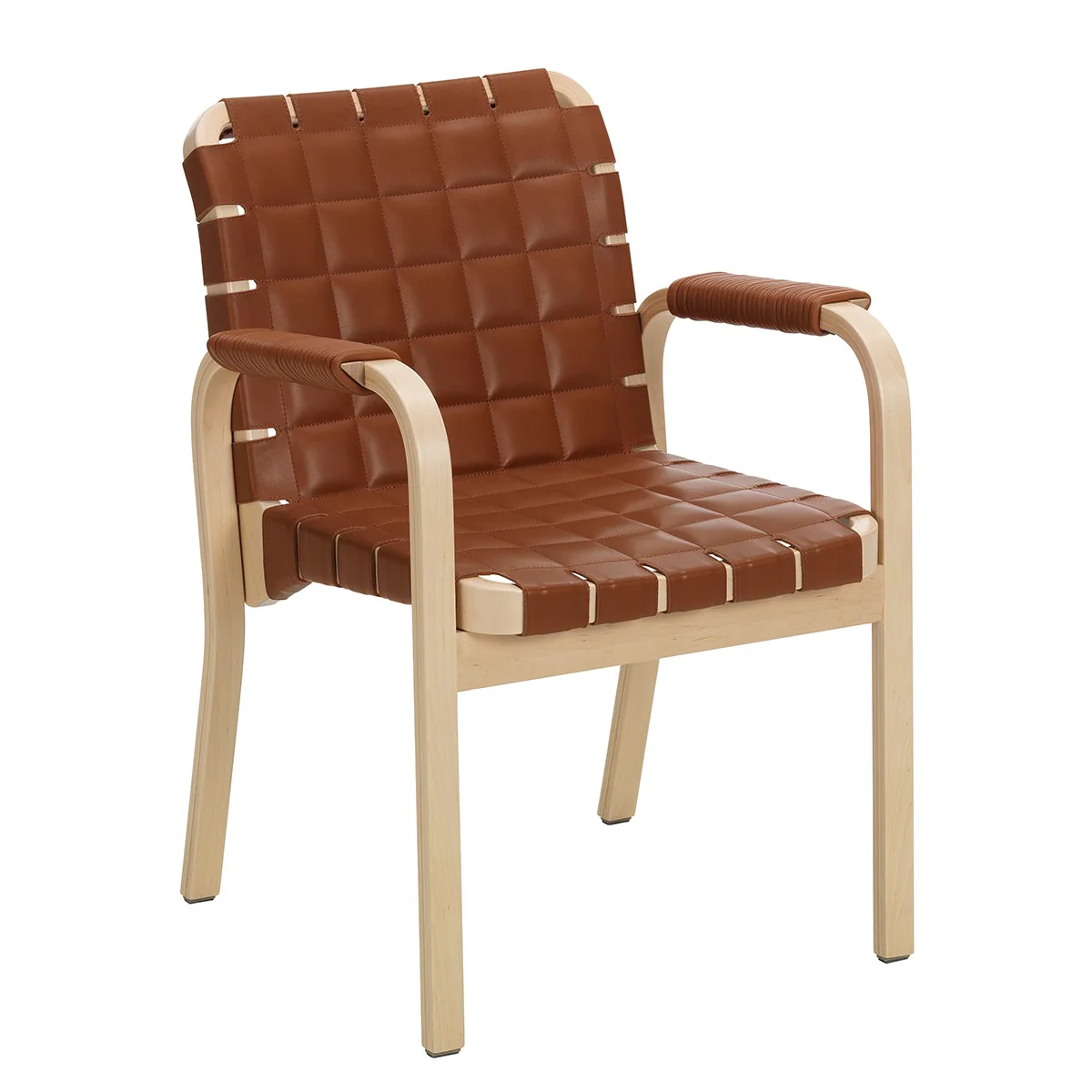 Artek Alvar Aalto Armchair 45 - Quilted Leather Upholstery - Image 6