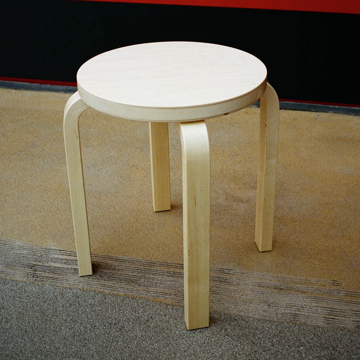 Artek Alvar Aalto E60 - Four Legged Stool - Birch Veneer - Image 2