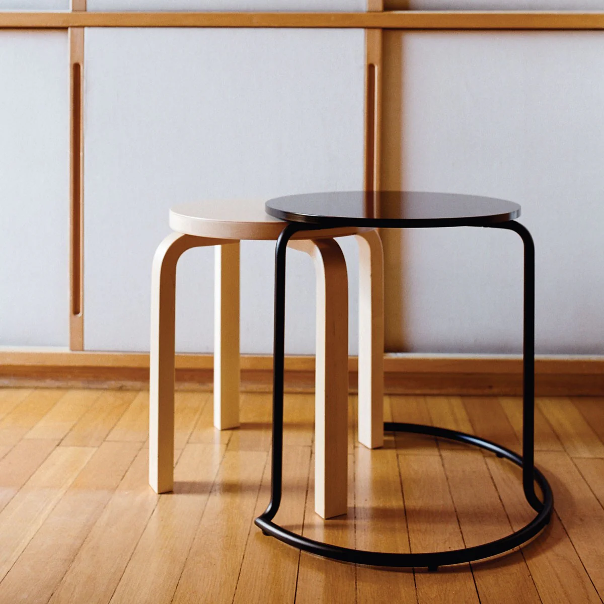 Artek Alvar Aalto E60 - Four Legged Stool - Birch Veneer - Image 4