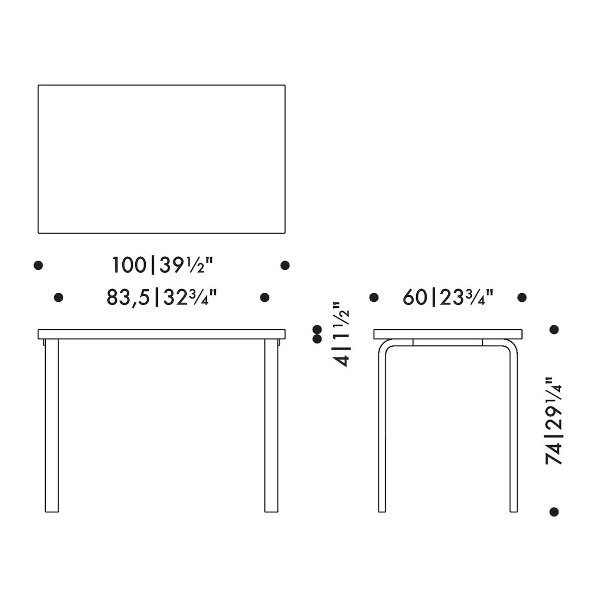 Artek Alvar Aalto 80B Table - Image 3