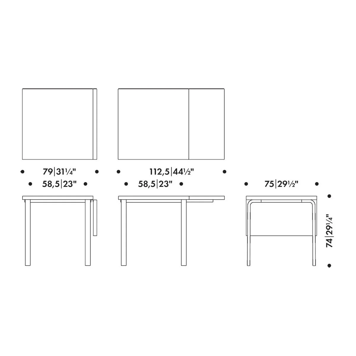 Artek Alvar Aalto DL81C Table - Image 3