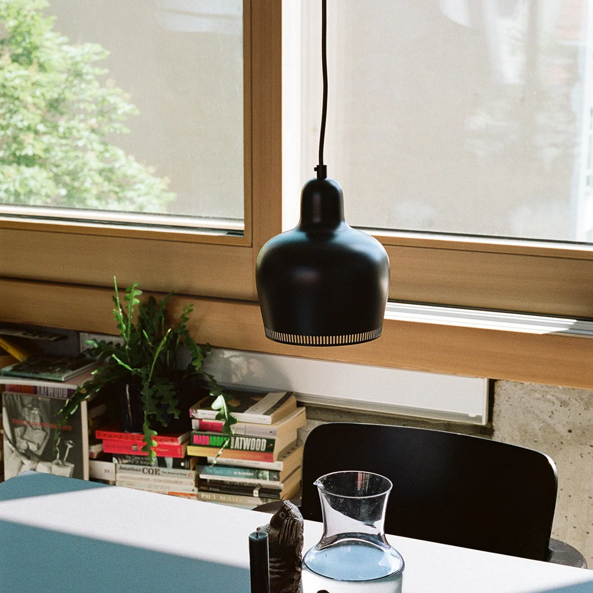 Artek Alvar Aalto A330S "Golden Bell" Ceiling Lamp - Black Painted Steel - Image 2