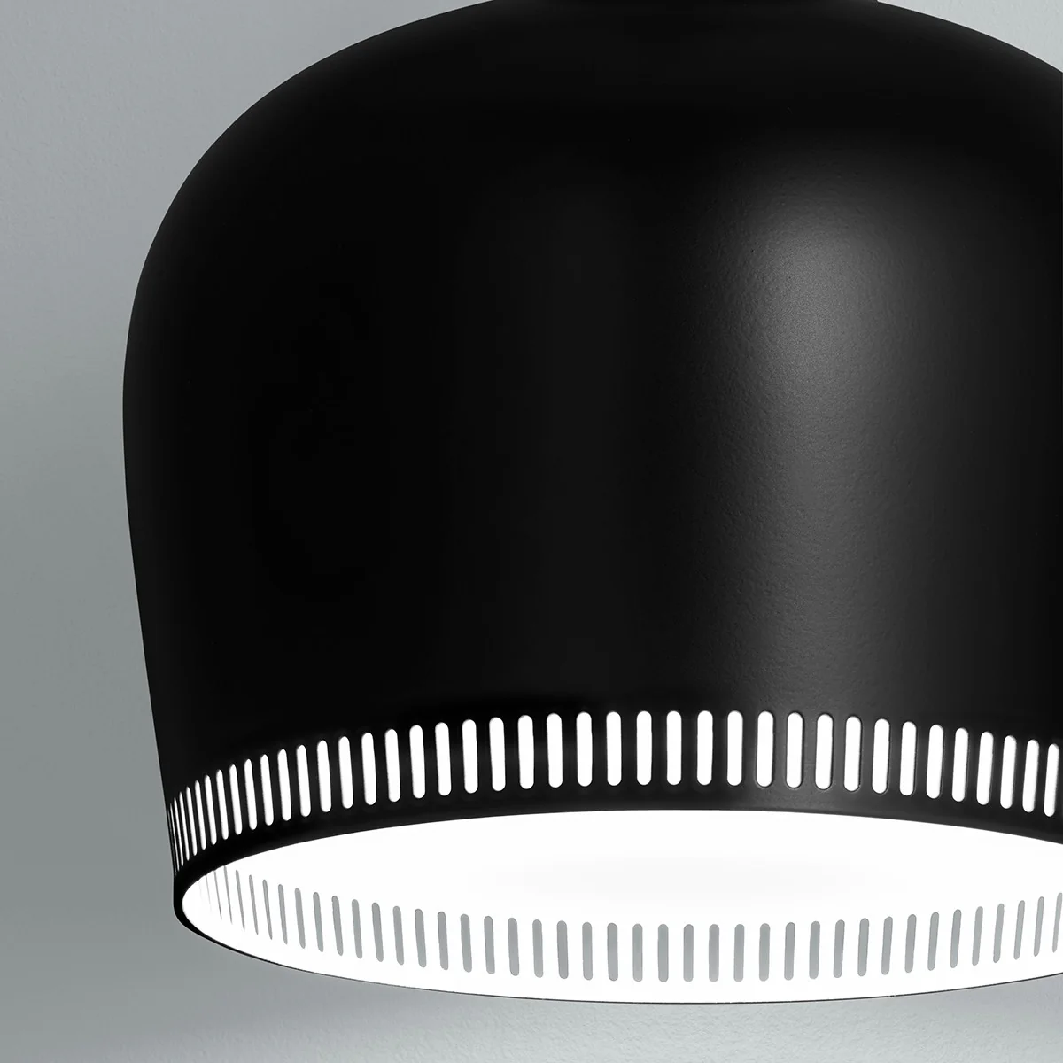 Artek Alvar Aalto A330S "Golden Bell" Ceiling Lamp - Black Painted Steel - Image 4