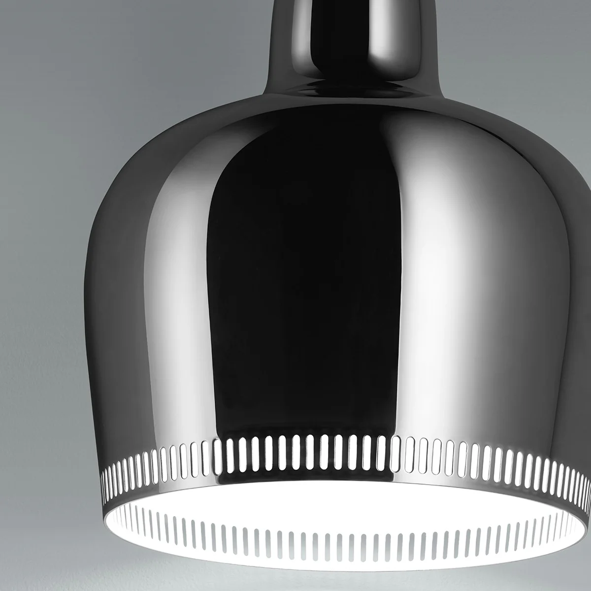 Artek Alvar Aalto A330S "Golden Bell" Ceiling Lamp - Chrome Plated Steel - Image 5