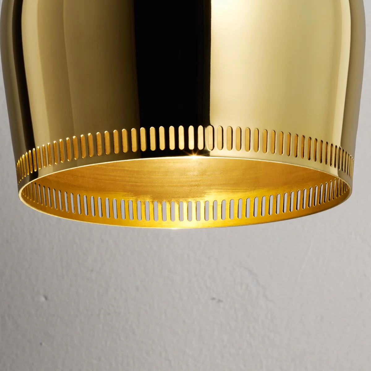 Artek Alvar Aalto A330S "Golden Bell Savoy" Ceiling Lamp - Uncoated Brass - Image 5