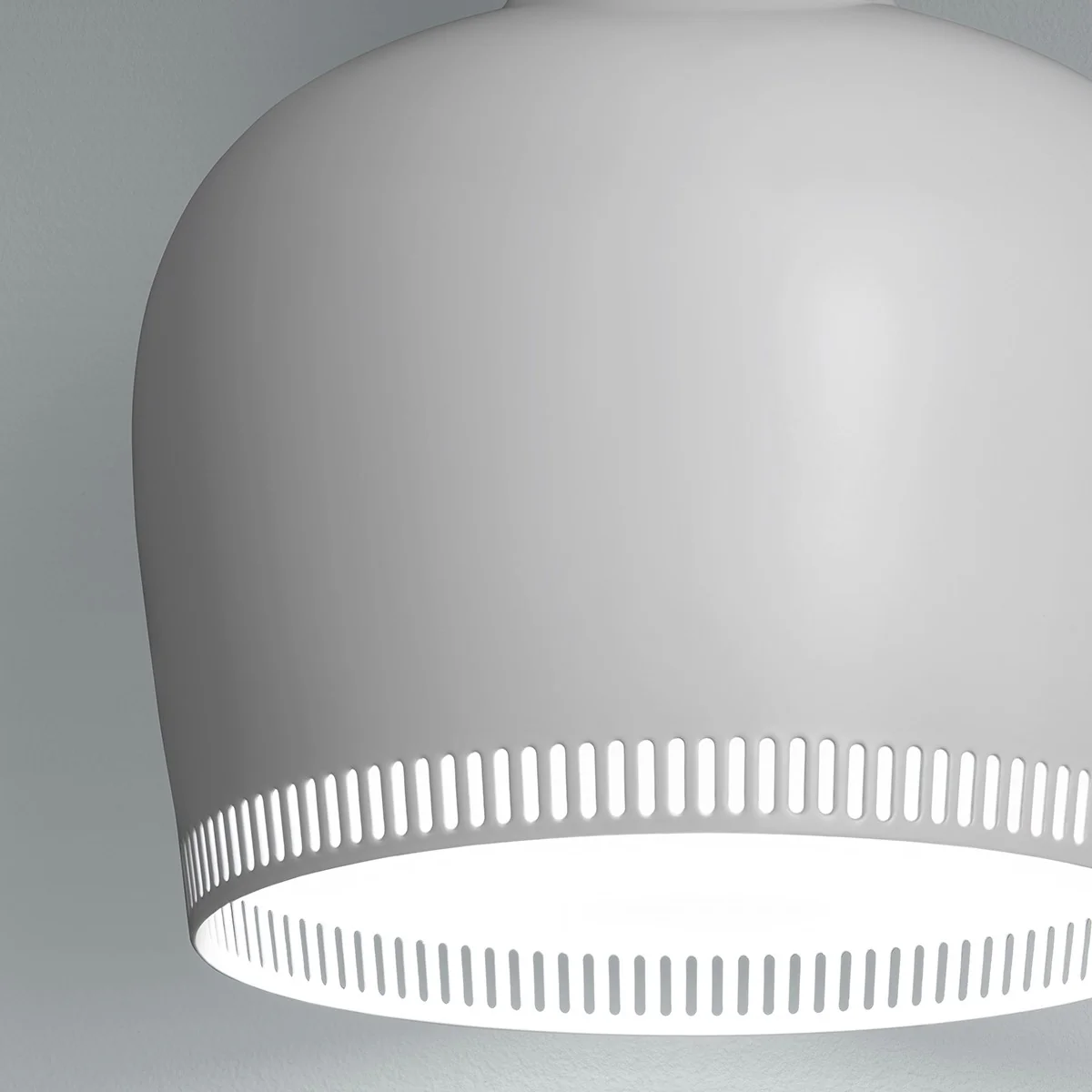 Artek Alvar Aalto A330S "Golden Bell" Ceiling Lamp - White Painted Steel - Image 5