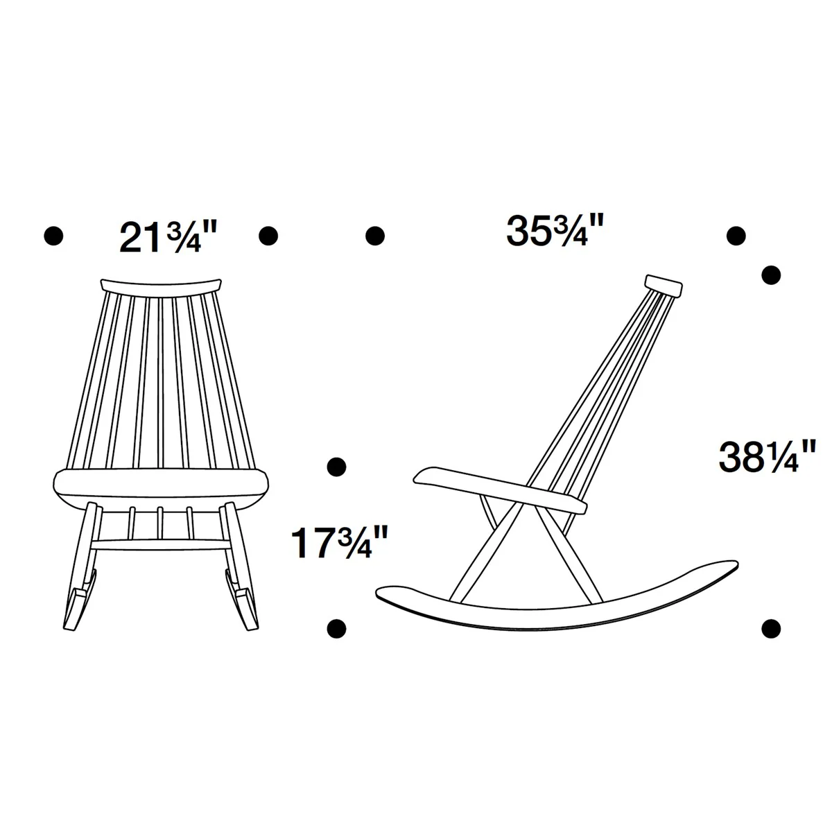 Artek Mademoiselle Rocking Chair - Image 3
