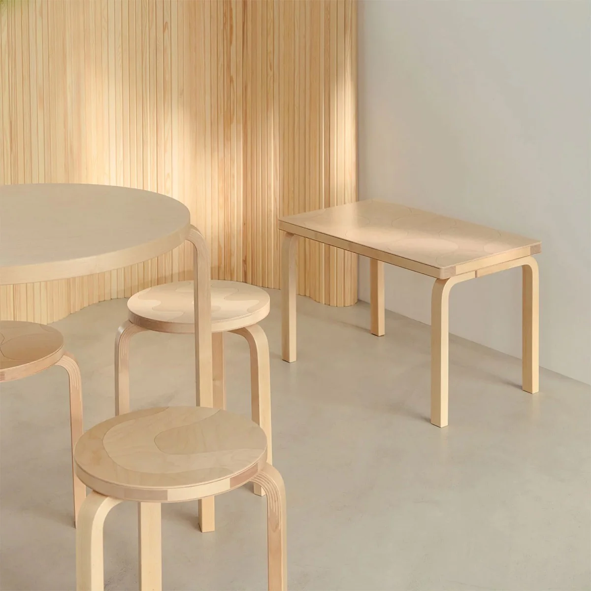 Artek + Marimekko Alvar Aalto Bench 153B Kivet - 90th Anniversary Edition - Image 5