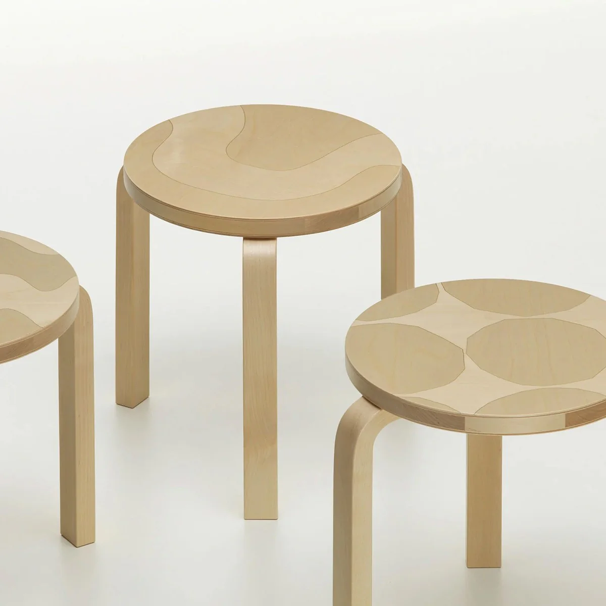 Artek + Marimekko Alvar Aalto Stool 60 Kivet - 90th Anniversary Edition - Image 6