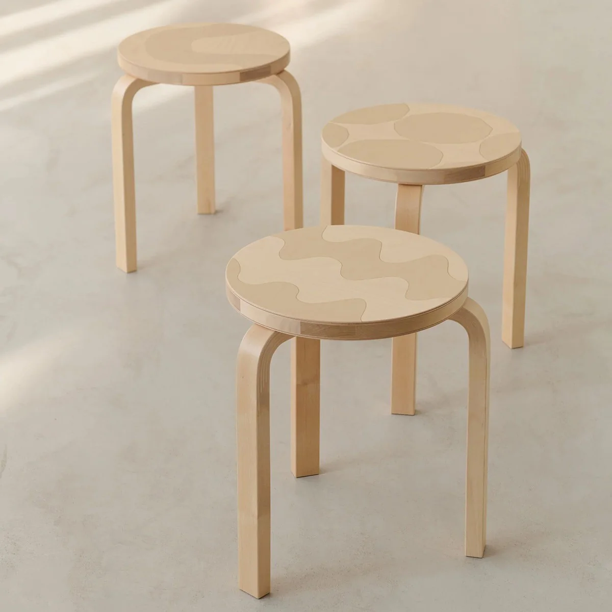 Artek + Marimekko Alvar Aalto Stool 60 Lokki - 90th Anniversary Edition - Image 7
