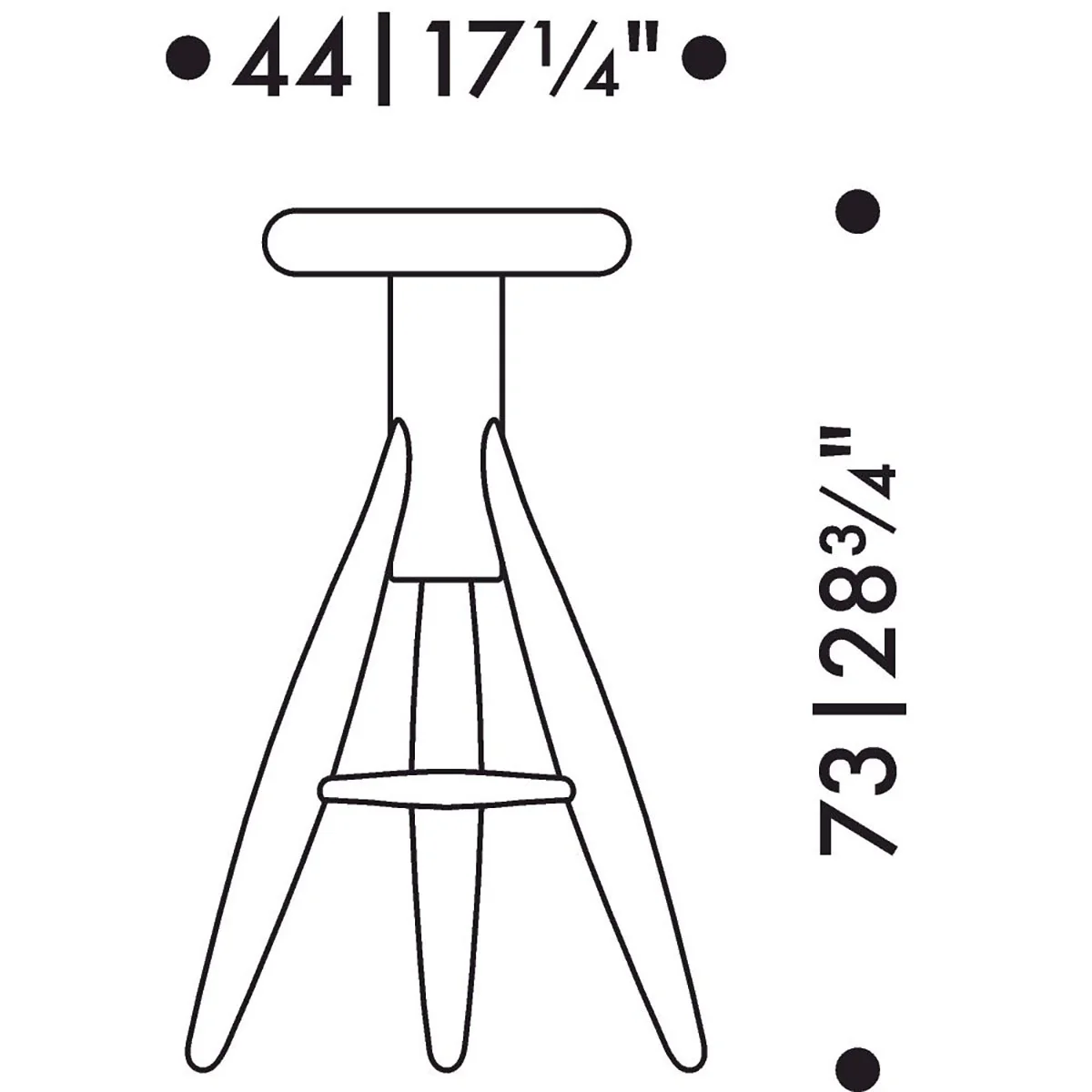 Artek Eero Aarnio Rocket Bar Stool - Image 3