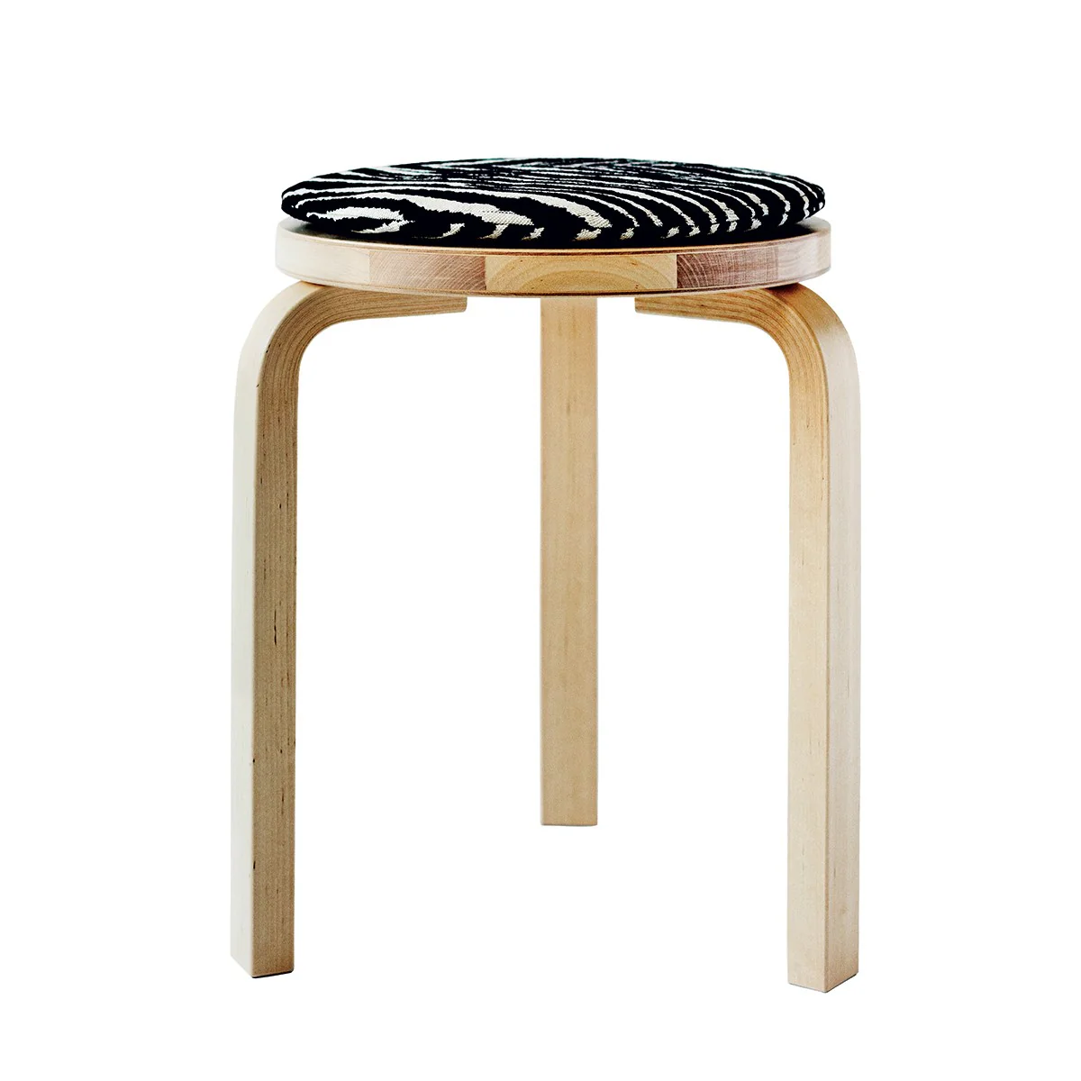 Artek Zebra Black / Off White Seat Cushion - Image 4