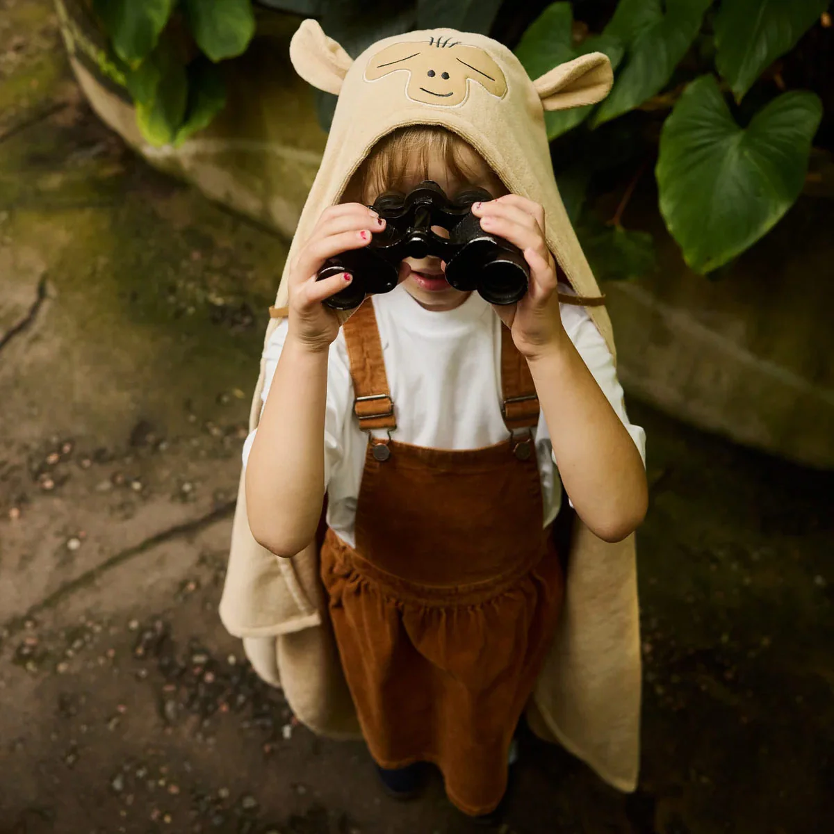 Finlayson Apina Light Brown Hooded Children's Towel - Image 2